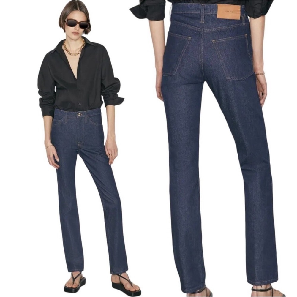 FRAME Rigid Denim Jeans Le Italien True Straight